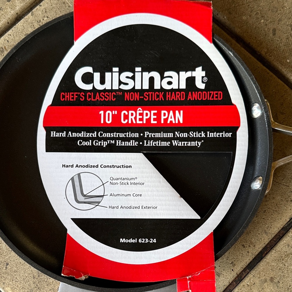 Cuisinart Red and Black Non-Stick Crepe Pan